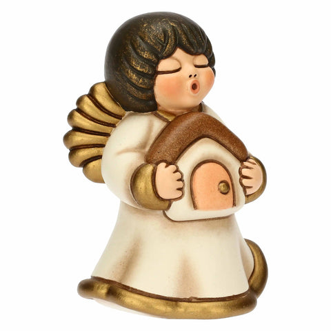 Angelo custode "Famiglia" in ceramica