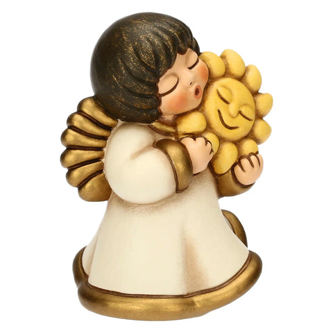 Angelo custode "Felicità" in ceramica