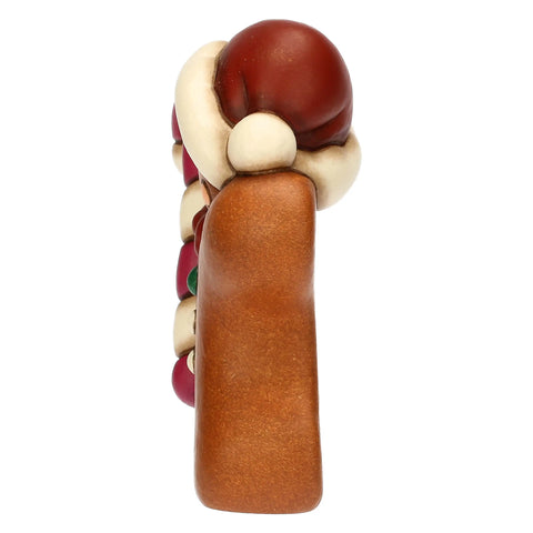 Omino di pan di zenzero Pepi con caramella in ceramica, piccolo