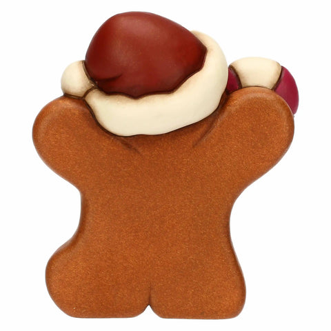 Omino di pan di zenzero Pepi con caramella in ceramica, piccolo