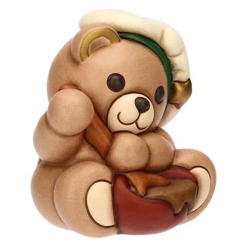 Teddy chef in ceramica, medio