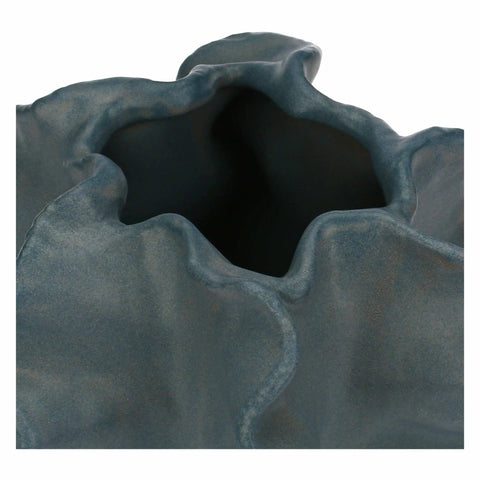 Coprivaso in ceramica Mare da amare blu, medio