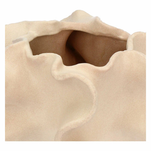 Coprivaso bianco in ceramica a tema mare