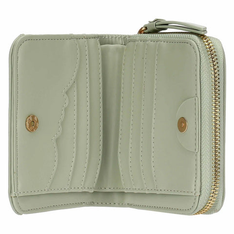 Portafoglio in ecopelle piccolo, verde