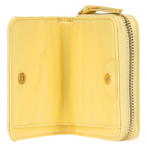 Portafoglio in ecopelle piccolo, giallo