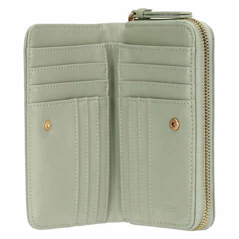 Portafoglio in ecopelle medio, verde