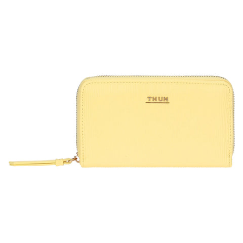 Portafoglio in ecopelle medio, giallo Linea Sempre con me