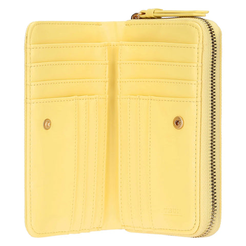 Portafoglio in ecopelle medio, giallo Linea Sempre con me