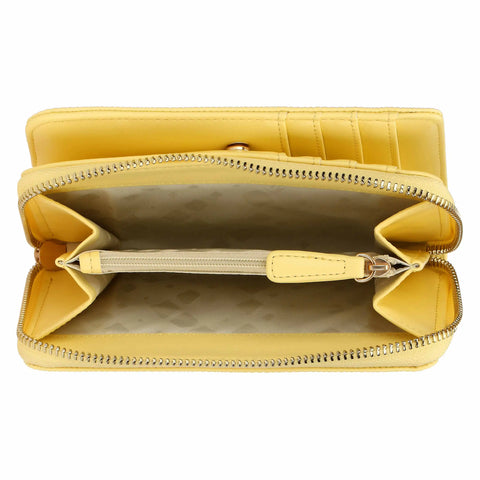 Portafoglio in ecopelle medio, giallo Linea Sempre con me