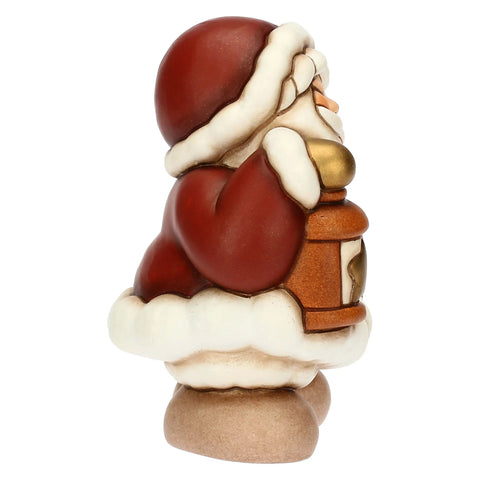 Babbo Natale con lanterna in ceramica, piccolo