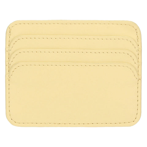 Porta carte in ecopelle, giallo Linea Sempre con me