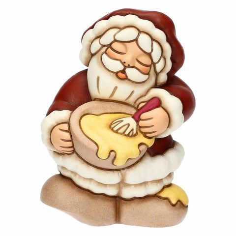 Babbo Natale con ciotola in ceramica, piccolo