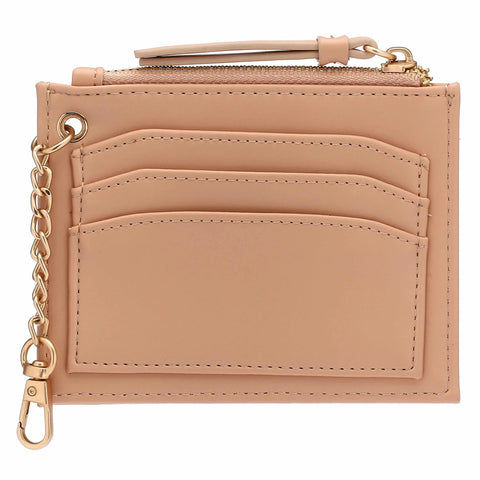 Portachiavi bustina in ecopelle rosa