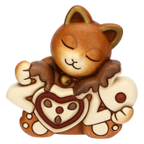 Gatto Momi Buon Anno 2026 in ceramica