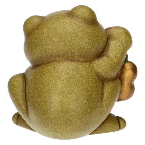 Mini rana Franky portafortuna in ceramica