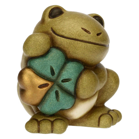 Mini rana Franky portafortuna in ceramica