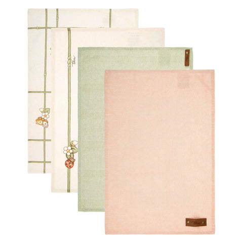 Set 4 strofinacci con scatola Thun