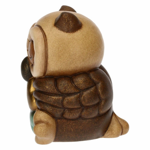 Mini gufo Lucky portafortuna in ceramica