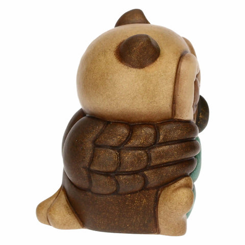 Mini gufo Lucky portafortuna in ceramica