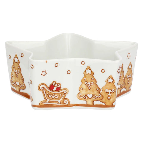 Ciotola a forma di stella in porcellana Thunland, media