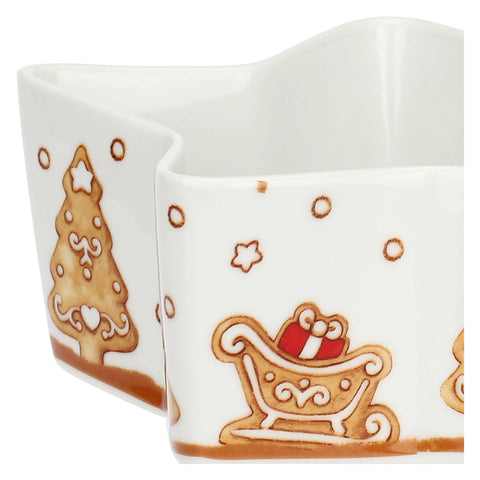 Ciotola a forma di stella in porcellana Thunland, media