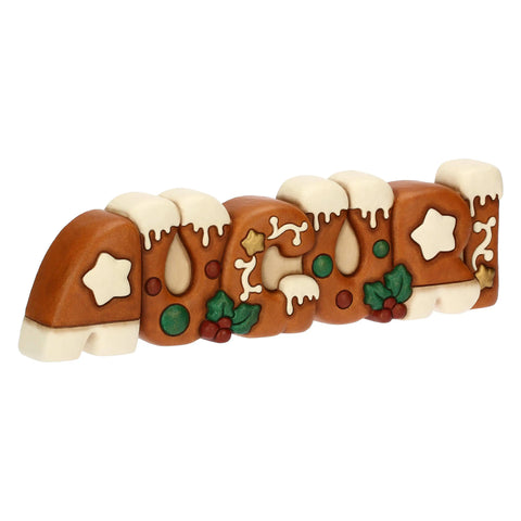 Scritta "Auguri" in ceramica