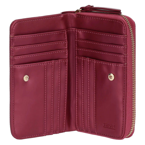 Portafoglio in ecopelle medio, cherry