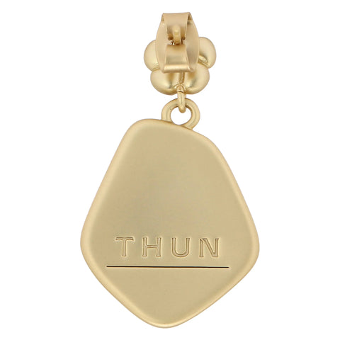 Orecchini pendenti con pietra ceramica e fiore