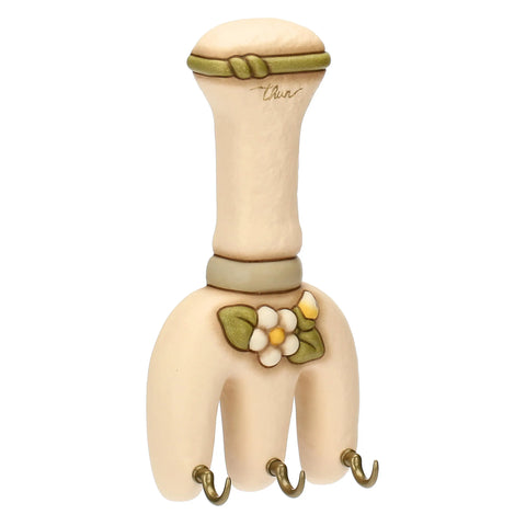 Appendichiavi 3 ganci in ceramica Country Bloom