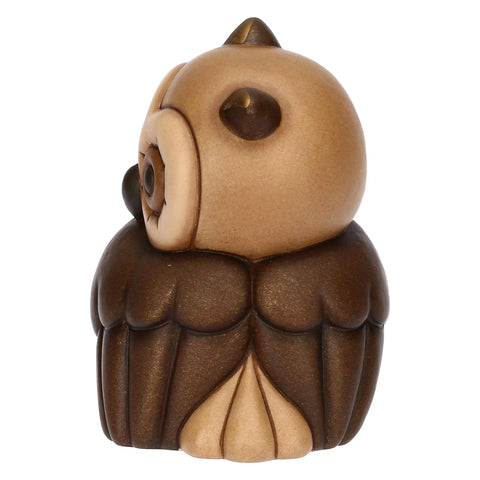 Gufo Lucky con cuore in ceramica, medio Thun