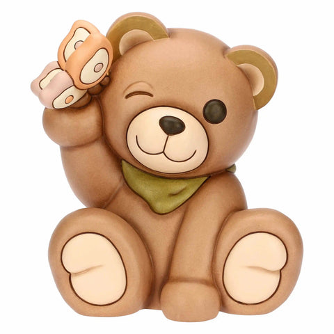 Teddy primavera con farfalla in ceramica, maxi Thun