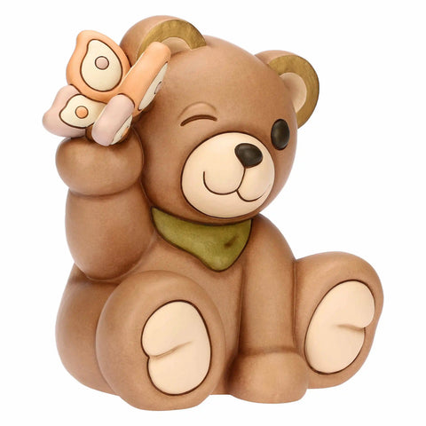 Teddy primavera con farfalla in ceramica, maxi Thun