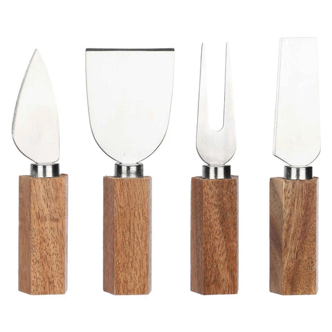 Set tagliere con coltelli formaggio Country Bloom