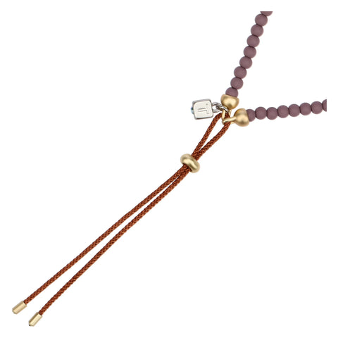 Bracciale con perline ceramiche e pendente farfalla