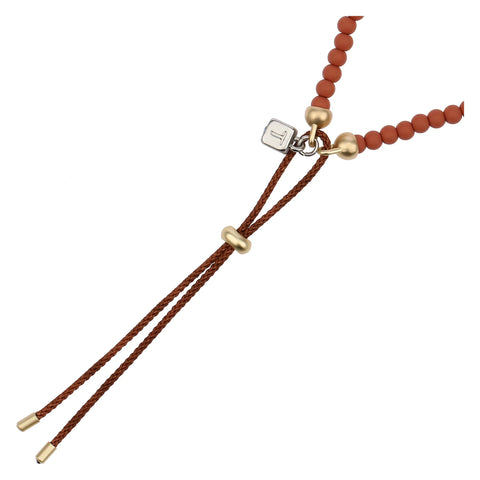 Bracciale con perline ceramiche e pendente cuore