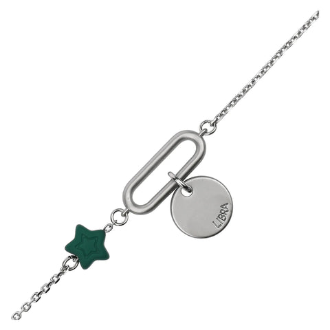 Bracciale con stella e pendente "Bilancia"