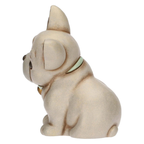 Coppia cani bulldog francese in ceramica, media
