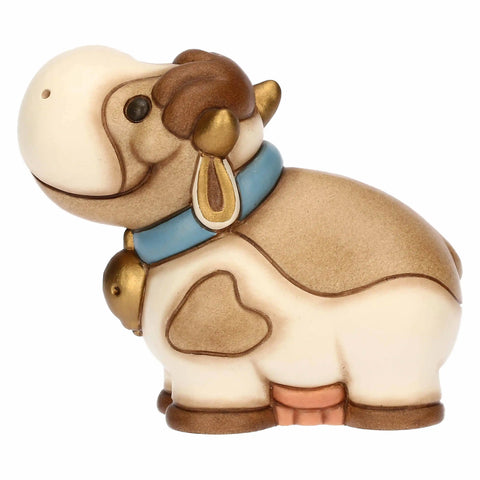 Mucca Gigliola in ceramica, piccola Thun