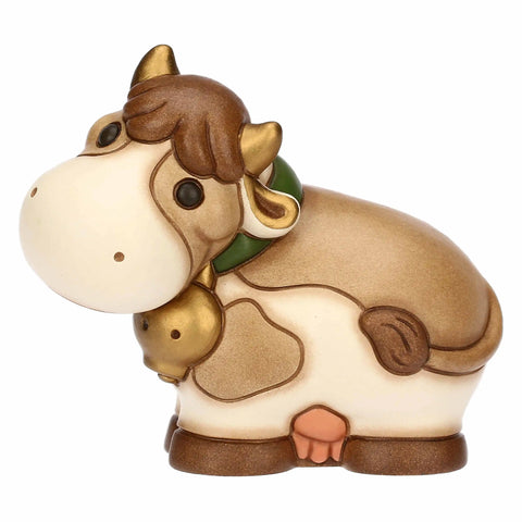 Mucca Fiorella in ceramica, media Thun
