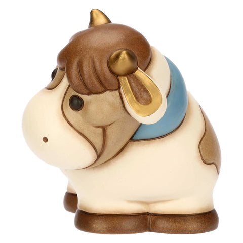 Mucca Gigliola in ceramica, grande Thun