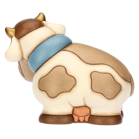 Mucca Gigliola in ceramica, grande Thun