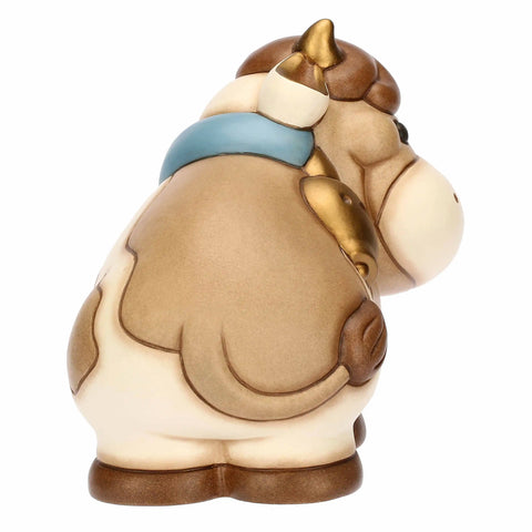 Mucca Gigliola in ceramica, grande Thun