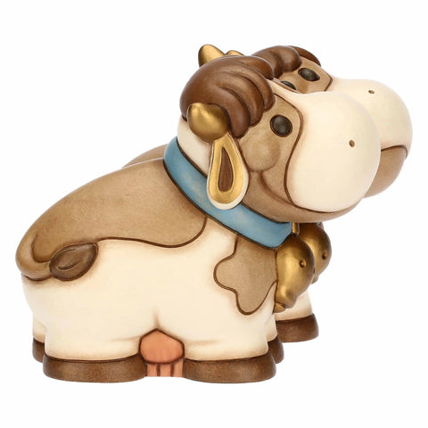 Coppia mucche Fiorella e Gigliola in cermica Thun