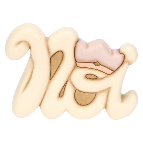 Formella scritta "Noi" in ceramica Thun
