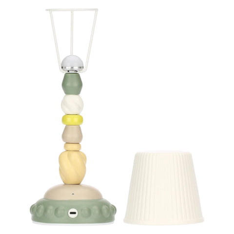 Lampada in porcellana, verde Thun