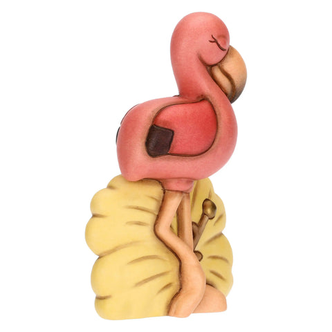 Fenicottero Rose in ceramica, piccolo Thun