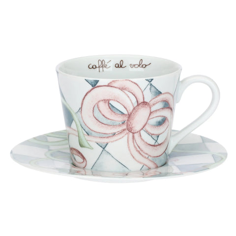 Tazza colazione con piattino in porcellana Incanto di Pasqua Thun