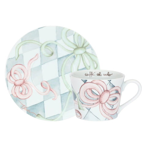 Tazza colazione con piattino in porcellana Incanto di Pasqua Thun