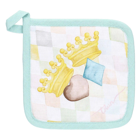 Cestino in vimini con grembiule, guantone e presina Incanto di Primavera Thun