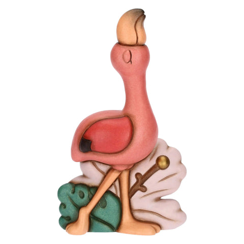 Fenicottero Rose in ceramica, medio Thun